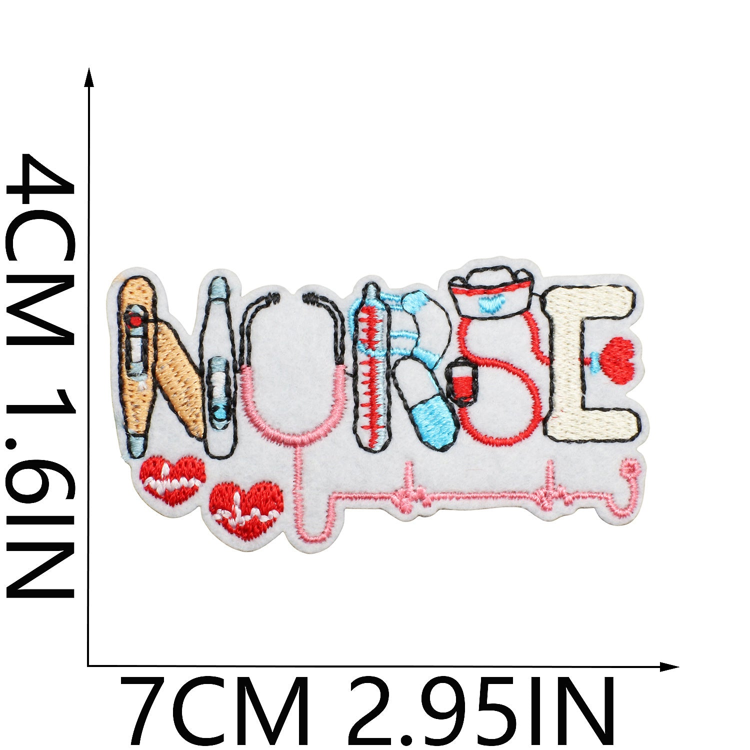 Wholesale Cartoon human organ embroidery patch medical equipment patch